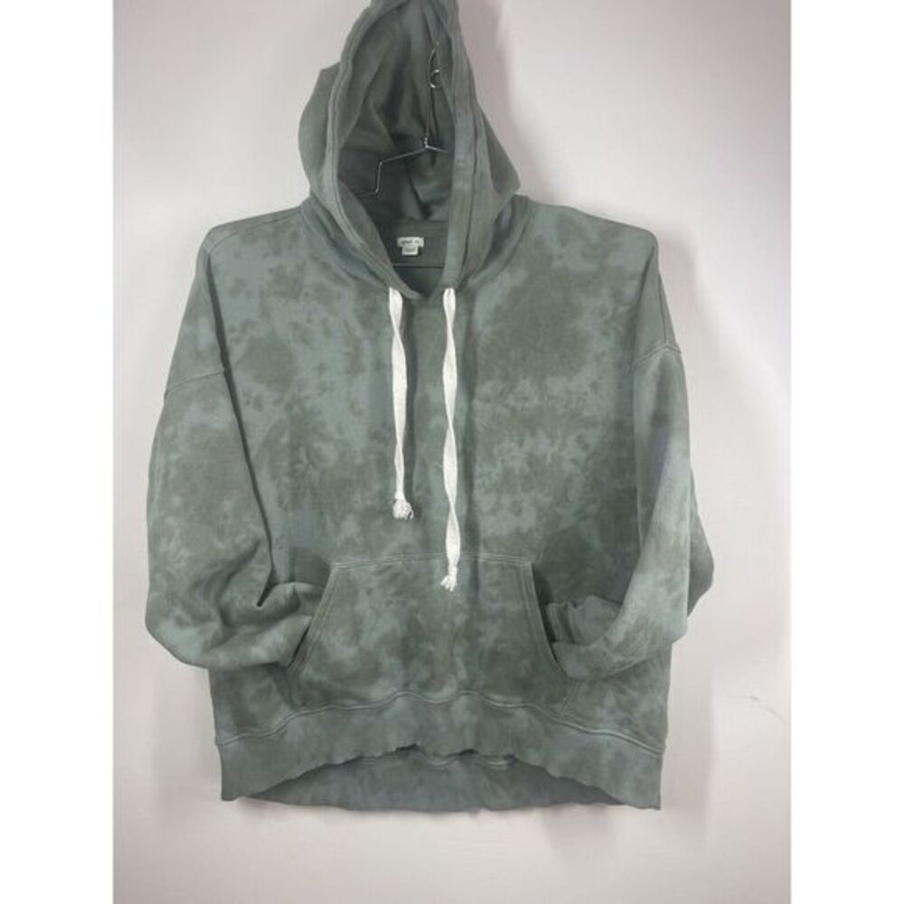 AERIE Weekend Oversized Hoodie Green‎ Tie Dye Pullover Sz M Soft Cozy St. Patty
